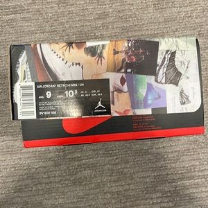 UA Air Jordan 1 Retro High NRG /UN Black toe